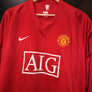 MANCHESTER UNITED HARGREAVES 2007-2008 ORIGINAL JERSEY Size XL