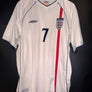 ENGLAND BECKHAM 2001-2002 ORIGINAL JERSEY Size XL