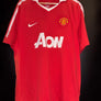 MANCHESTER UNITED ROONEY 2010-2011 ORIGINAL JERSEY Size XL