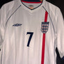 ENGLAND BECKHAM 2001-2002 ORIGINAL JERSEY Size XL