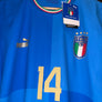 ITALY CHIESA 2022-2023 ORIGINAL PLAYER JERSEY Size XL