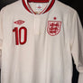 ENGLAND ROONEY 2012-2013 ORIGINAL JERSEY Size L