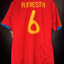 SPAIN INIESTA 2010-2011 ORIGINAL JERSEY Size L