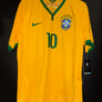 BRAZIL NEYMAR JR 2014-2015 ORIGINAL JERSEY SIZE L