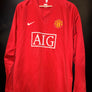 MANCHESTER UNITED HARGREAVES 2007-2008 ORIGINAL JERSEY Size XL