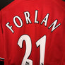 MANCHESTER UNITED FORLAN 2001-2002 ORIGINAL JERSEY Size L
