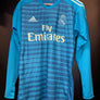 REAL MADRID COURTOIS 2018-2019 ORIGINAL GOALKEEPER JERSEY Size M