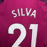 MANCHESTER CITY SILVA 2017-2018 ORIGINAL JERSEY Size M