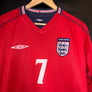 ENGLAND BECKHAM 2002-2003 ORIGINAL JERSEY Size M