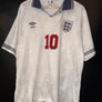 ENGLAND LINEKER 1992-1993 ORIGINAL JERSEY Size L