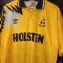 TOTTENHAM HOTSPURS KLINSMANN 1994-1995 ORIGINAL JERSEY Size XL