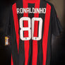 AC MILAN RONALDINHO 2008-2009 ORIGINAL JERSEY Size L