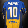 BOCA JUNIORS RIQUELME 2001-2002 ORIGINAL JERSEY Size S