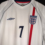 ENGLAND BECKHAM 2001-2002 ORIGINAL JERSEY Size 2XL
