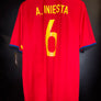 SPAIN INIESTA 2016-2017 ORIGINAL JERSEY Size 2XL
