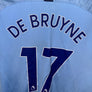 MANCHESTER CITY DE BRUYNE 2018-2019 ORIGINAL JERSEY Size XL
