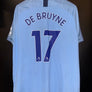 MANCHESTER CITY DE BRUYNE 2018-2019 ORIGINAL JERSEY Size XL