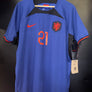NETHERLANDS DE JONG 2022-2023 ORIGINAL JERSEY Size XL