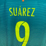 BARCELONA SUAREZ 2016-2017 ORIGINAL PLAYER JERSEY Size S