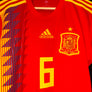 SPAIN INIESTA 2018-2019 ORIGINAL JERSEY Size S