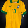 BRAZIL NEYMAR JR 2013-2014 ORIGINAL JERSEY SIZE L