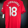 MANCHESTER UNITED 2019-2020 BRUNO FERNANDES ORIGINAL JERSEY SIZE L