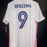 REAL MADRID BENZEMA 2020-2021 ORIGINAL JERSEY Size M