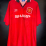 MANCHESTER UNITED BECKHAM 1995-1996 ORIGINAL JERSEY Size XL