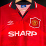 MANCHESTER UNITED BECKHAM 1995-1996 ORIGINAL JERSEY Size XL