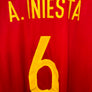 SPAIN INIESTA 2016-2017 ORIGINAL JERSEY Size XL