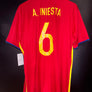 SPAIN INIESTA 2016-2017 ORIGINAL JERSEY Size XL