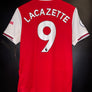 ARSENAL LACAZETTE 2019-2020 ORIGINAL PLAYER JERSEY Size S