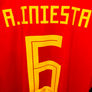 SPAIN INIESTA 2018-2019 ORIGINAL JERSEY Size M