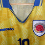 COLOMBIA CARLOS VALDERRAMA 1994-1996 ORIGINAL JERSEY Size L