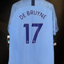 MANCHESTER CITY DE BRUYNE 2018-2019 ORIGINAL JERSEY Size XL