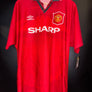 MANCHESTER UNITED CANTONA 1995-1996 ORIGINAL JERSEY Size XL