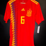 SPAIN INIESTA 2018-2019 ORIGINAL PLAYER JERSEY Size L