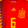 SPAIN INIESTA 2018-2019 ORIGINAL PLAYER JERSEY Size L