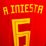 SPAIN INIESTA 2018-2019 ORIGINAL PLAYER JERSEY Size L