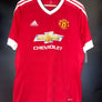 MANCHESTER UNITED ROONEY 2015-2016 ORIGINAL JERSEY Size L