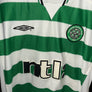 CELTIC LARSSON 2002-2003 ORIGINAL JERSEY SIZE L