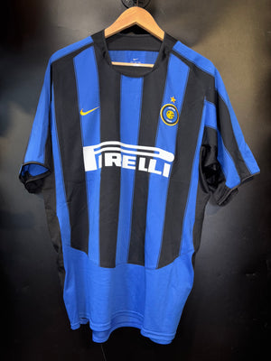 INTER MILAN ADRIANO 2003-2004 ORIGINAL JERSEY Size L