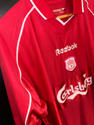 LIVERPOOL GERRARD 2001-2002 ORIGINAL JERSEY Size 2XL