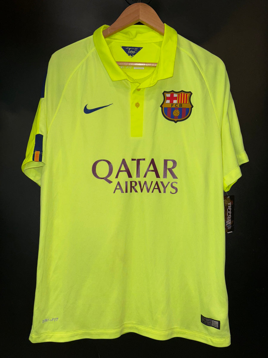 BARCELONA MESSI 2014-2015 ORIGINAL AWAY JERSEY Size L