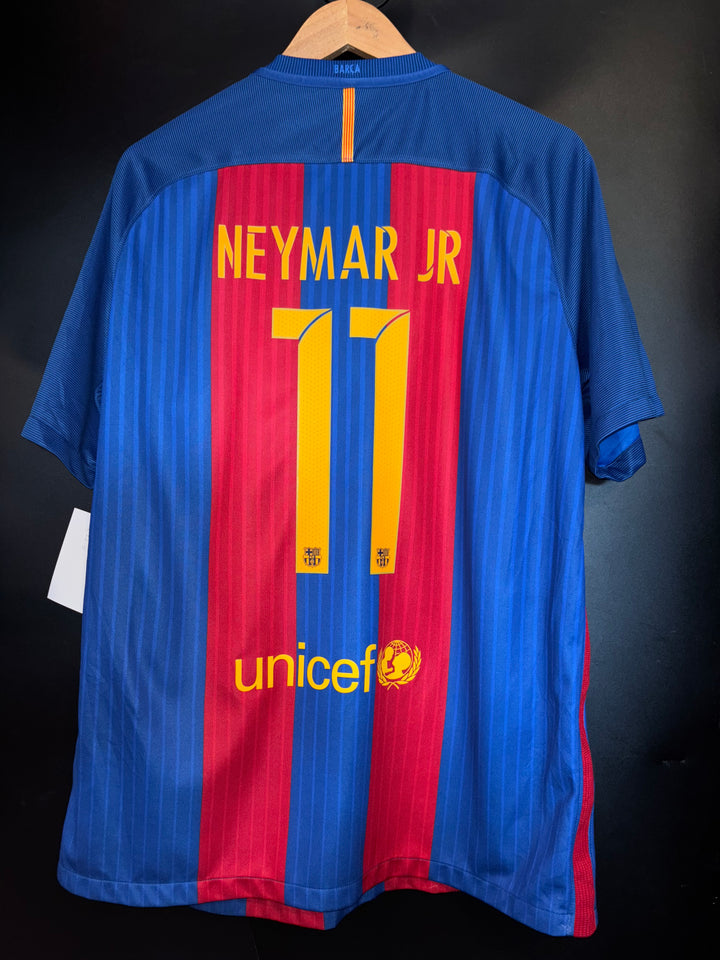 BARCELONA NEYMAR JR 2016-2017 ORIGINAL JERSEY Size XL