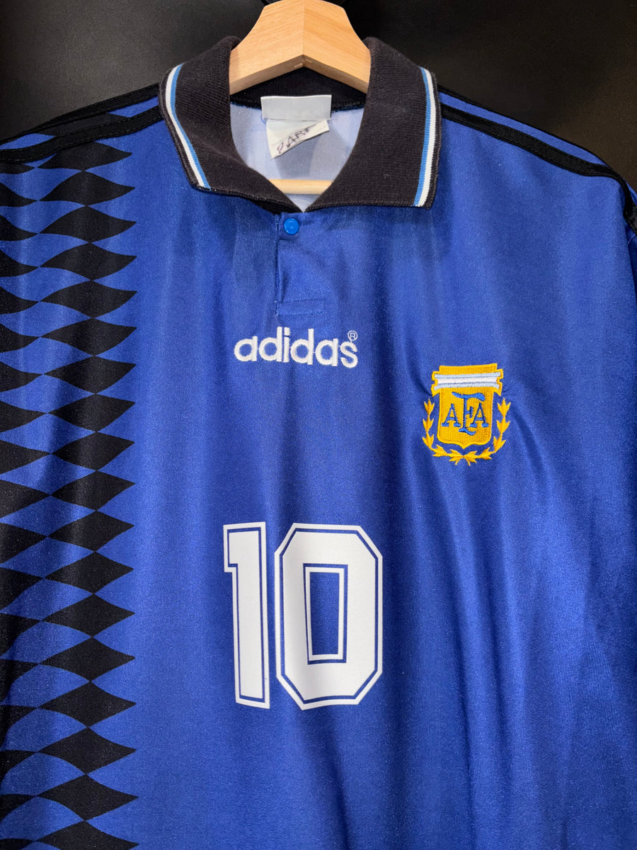 ARGENTINA MARADONA 1994-1995 ORIGINAL AWAY JERSEY Size L