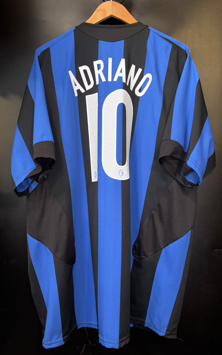 INTER MILAN ADRIANO 2005-2006 ORIGINAL JERSEY Size 2XL