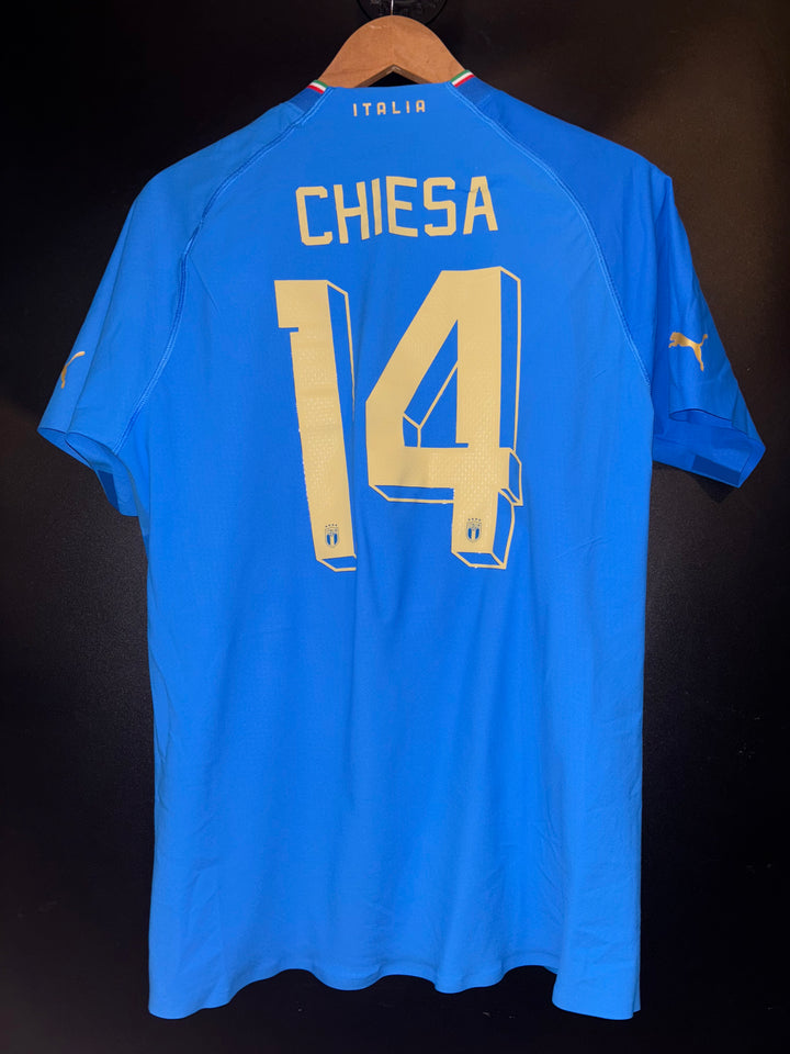 ITALY CHIESA 2022-2023 ORIGINAL PLAYER JERSEY Size M