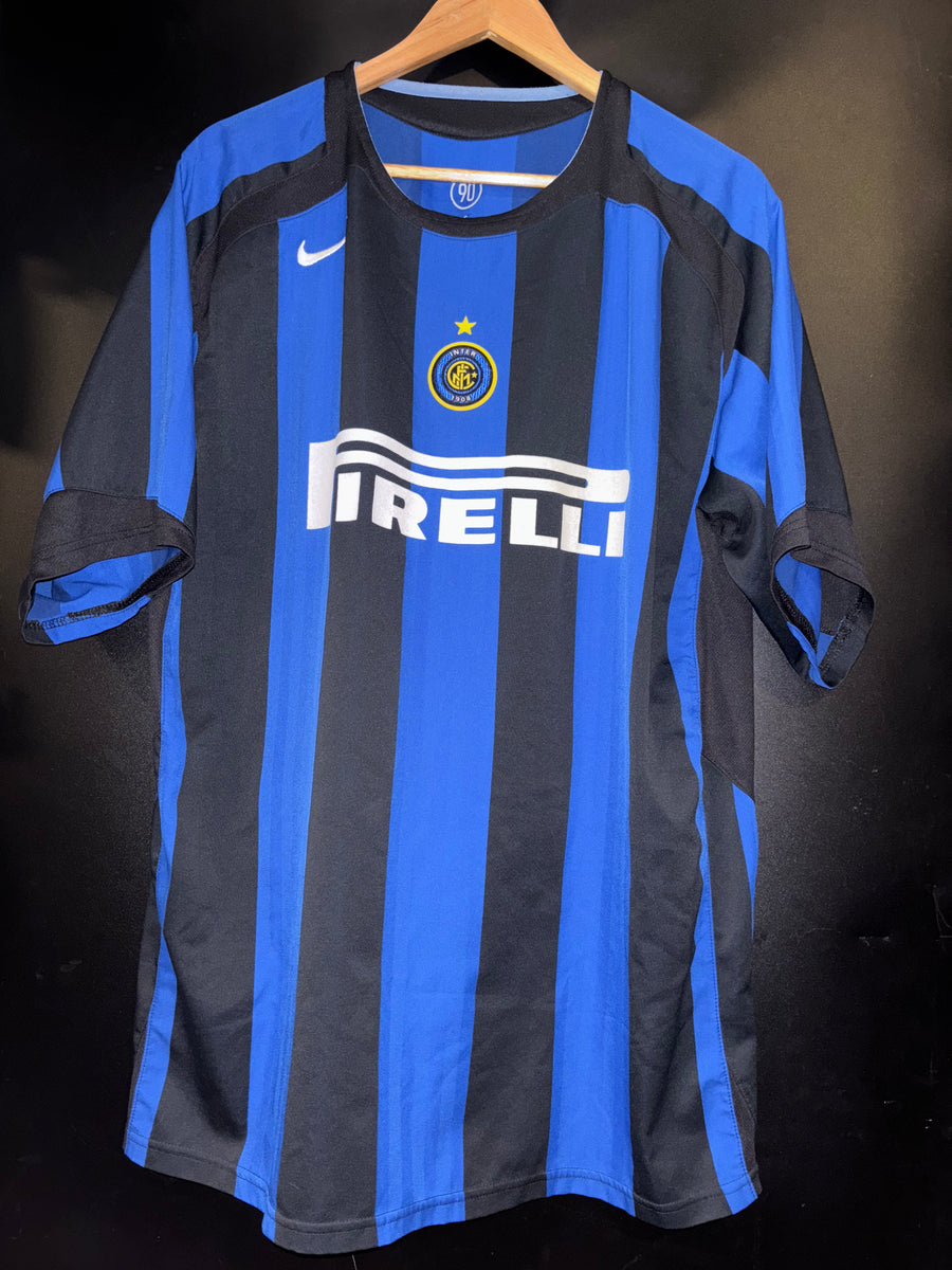 INTER MILAN ADRIANO 2005-2006 ORIGINAL JERSEY Size L