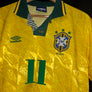 BRAZIL ROMARIO 1992-1993 ORIGINAL JERSEY SIZE L